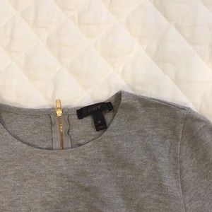 Peplum Top with Tulle Detail